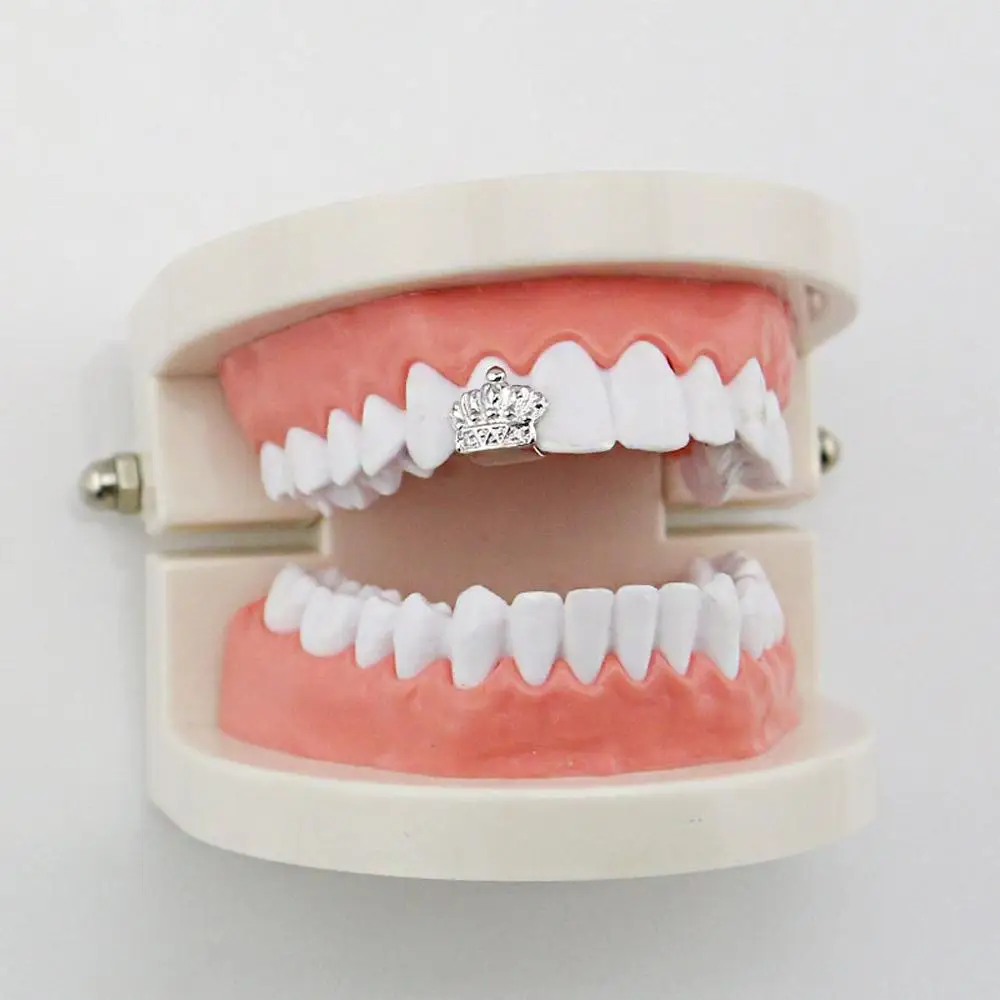 Charm custom jewelry luxury crown sculpt gold teeth grillz
