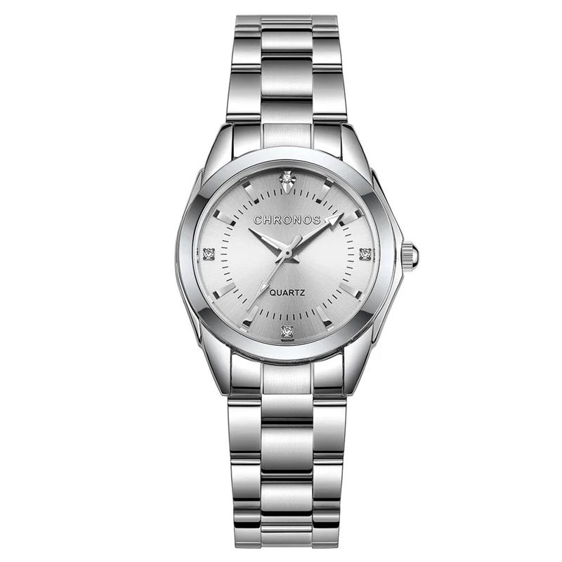 Chronos Watch Women Luxury Quartz Watch Waterproof Ladies Wrist Watches Stainless Steel Relogio Feminino