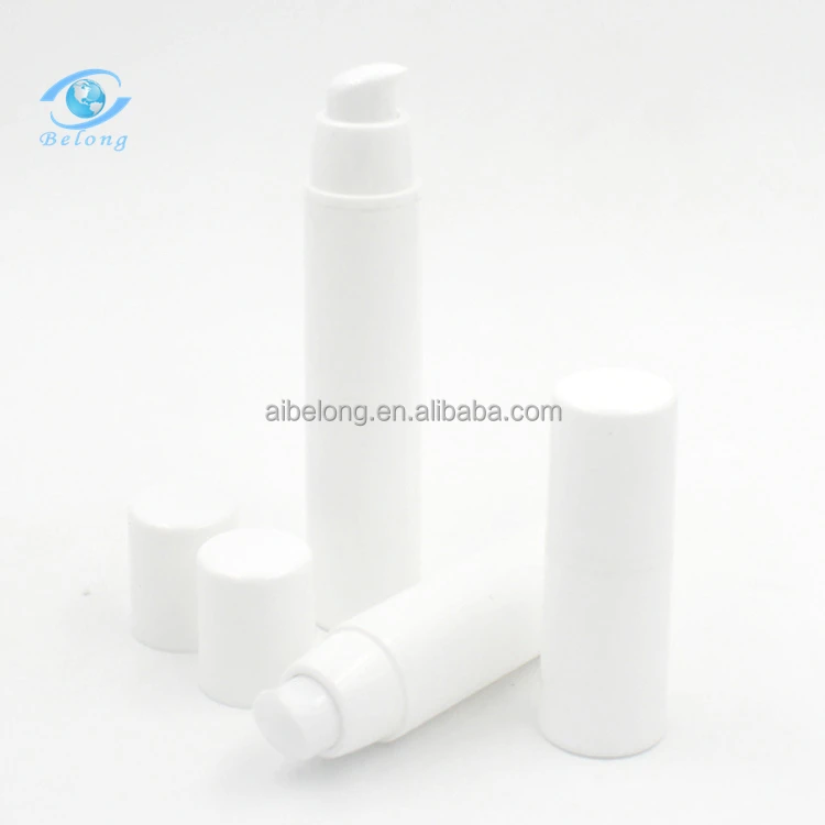 IBELONG Wholesale  white 15ml 30ml 50ml PP plastic airless pump bottle cosmetic for serum