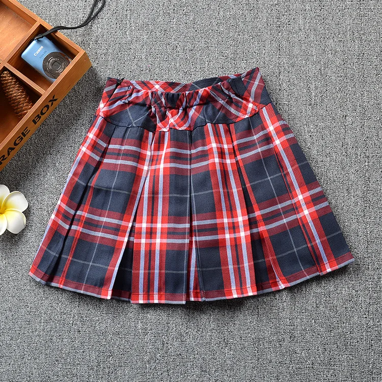 
High Quality Red Plaid Pleated Sport Skorts&Skirt Casual skirt School Uniforms Tennis Skirt 