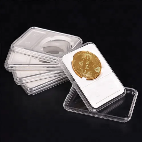 
Custom inner various diameter clear acrylic coin display holder slabs 