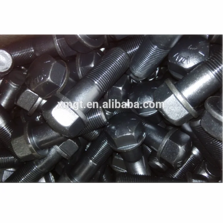 12.9 grade excavator track shoe bolts and nuts high tensile hardness track bolt with 40Cr material
