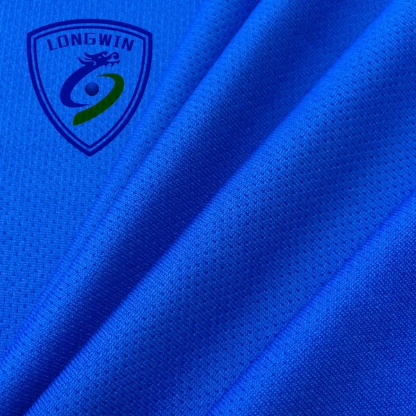 running t shirt  knit mesh clothing oekotex eco dyed solid color 100 polyester eyelet fabric