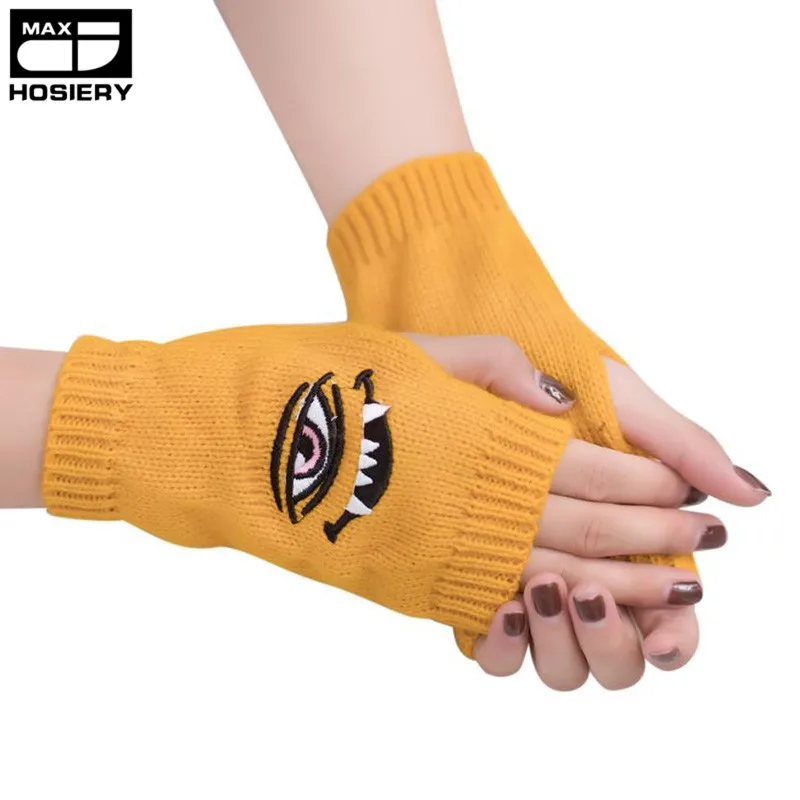 New Style Women Female Girl mittens Knitted Arm Fingerless Warm Winter mittens Soft Warm Mitten For Women Guante