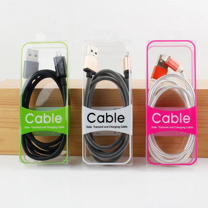 Wholesale pvc material electronic usb cable line packaging