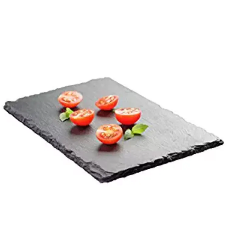 Xingzi Cheese Stone Uses Of Show Dinner Food Served Dishes Natural Eco-friendly Slate Plate For Picnic