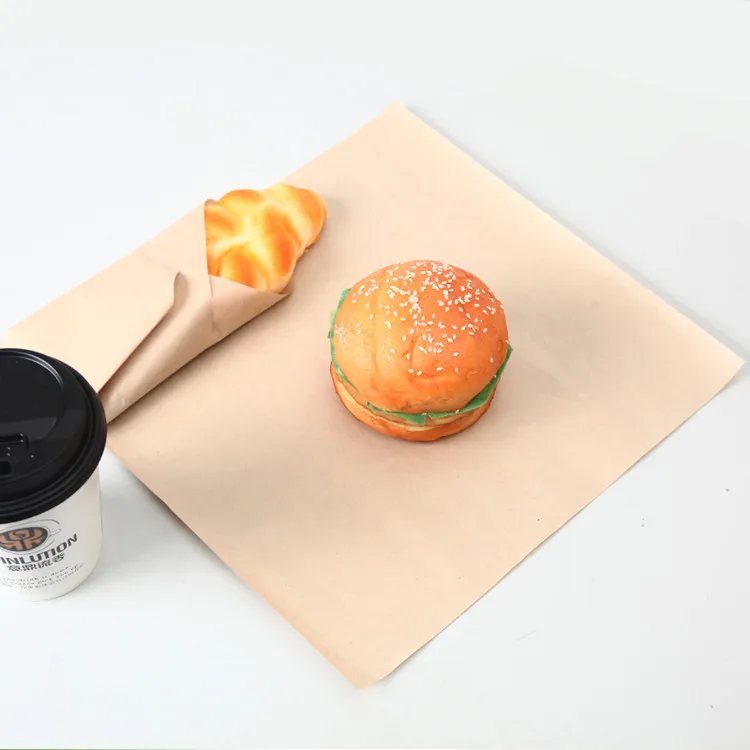 
chicken burger food packaging wrapping paper wholesale,Greaseproof printing logo paper with PE 