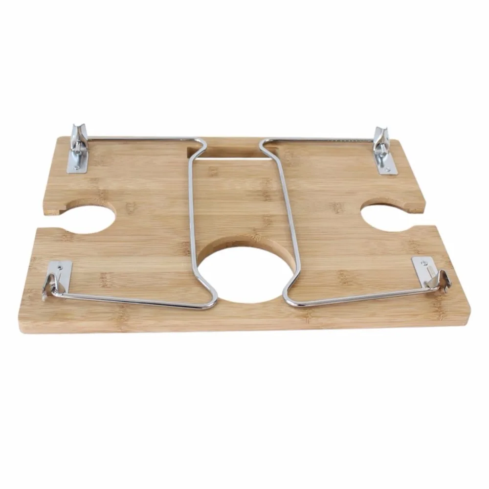 Portable and Foldable Wine and Snack Table for Picnic