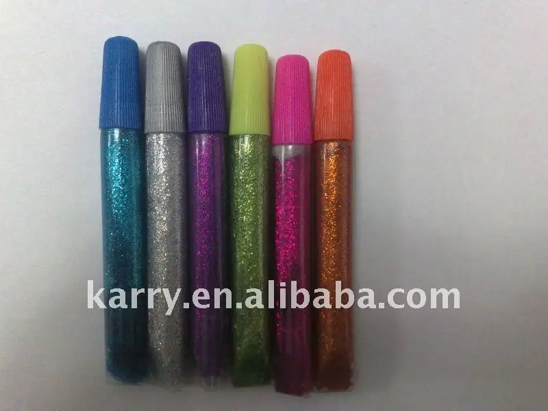 5 color 10MLStationery Non-toxic  Glitter Glue set  children handwork glue