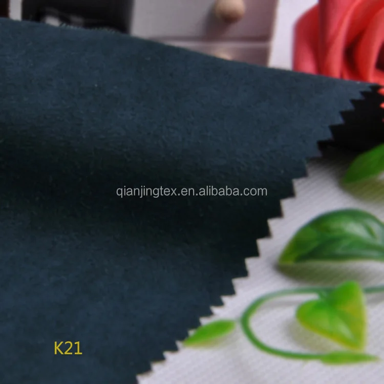 Factory price sanded 100% polyester soft microfiber upholstery material