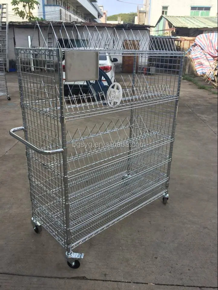 SMT Reel Rack Wholesale Premium Grade Stainless steel ESD for factory metal reel shelving Kitchen Dish Rack