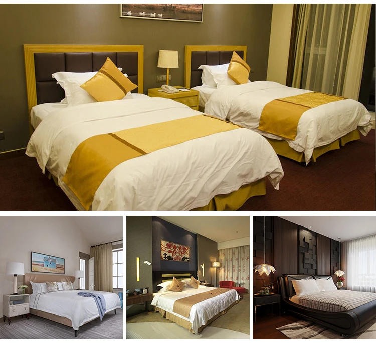 Whole sale american hilton standard double twin room hotel bedroom furniture