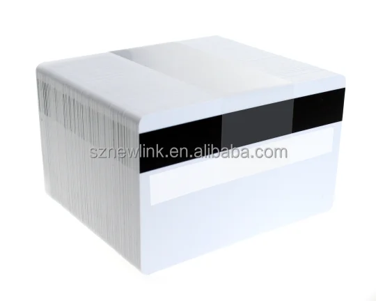 
PVC Blank White Plain Card With Magnetic Stripe Cards 