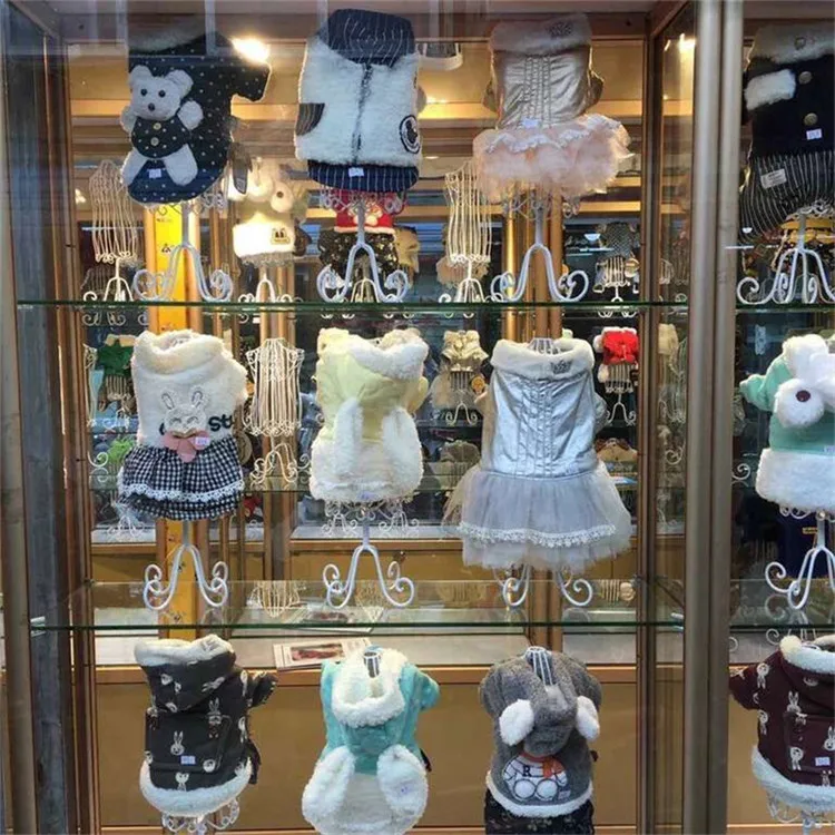 High Quality Metal Pet Dog Clothes Display Small Dog Clothes Hangers Mannequins Model