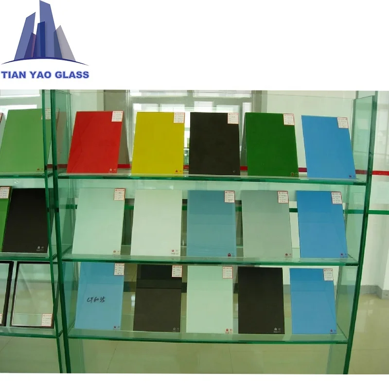 water resistance lacquered/paint glass for store exterior space design