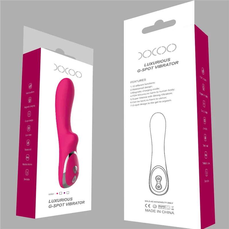 
Magnetic Suction Rechargeable IPX 7 Women Waterproof G Spot Vibrator 