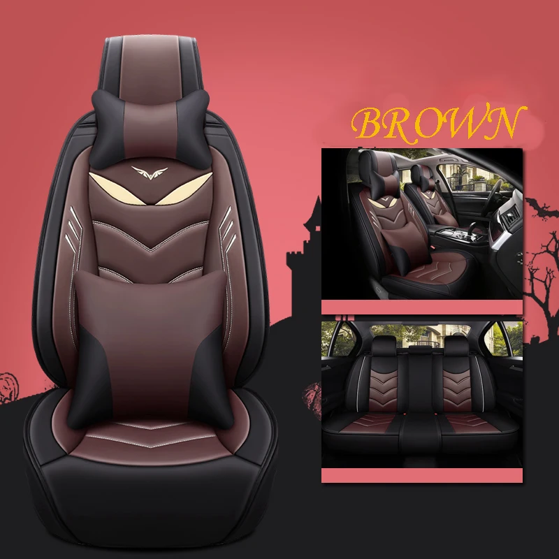 Supply Amazon Leather Car Seat Covers Waterproof 5D Universal Car Seat Cushion with Factory Price