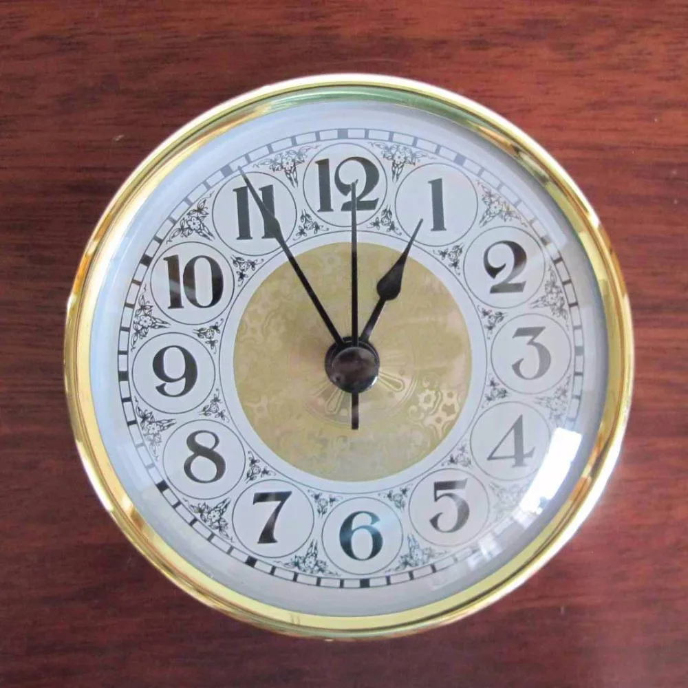 Clock Insert / Clock Fit ups / Clock Head Dia.152mm (6 inches) with brass bezel and glass lens Model F152WFAC