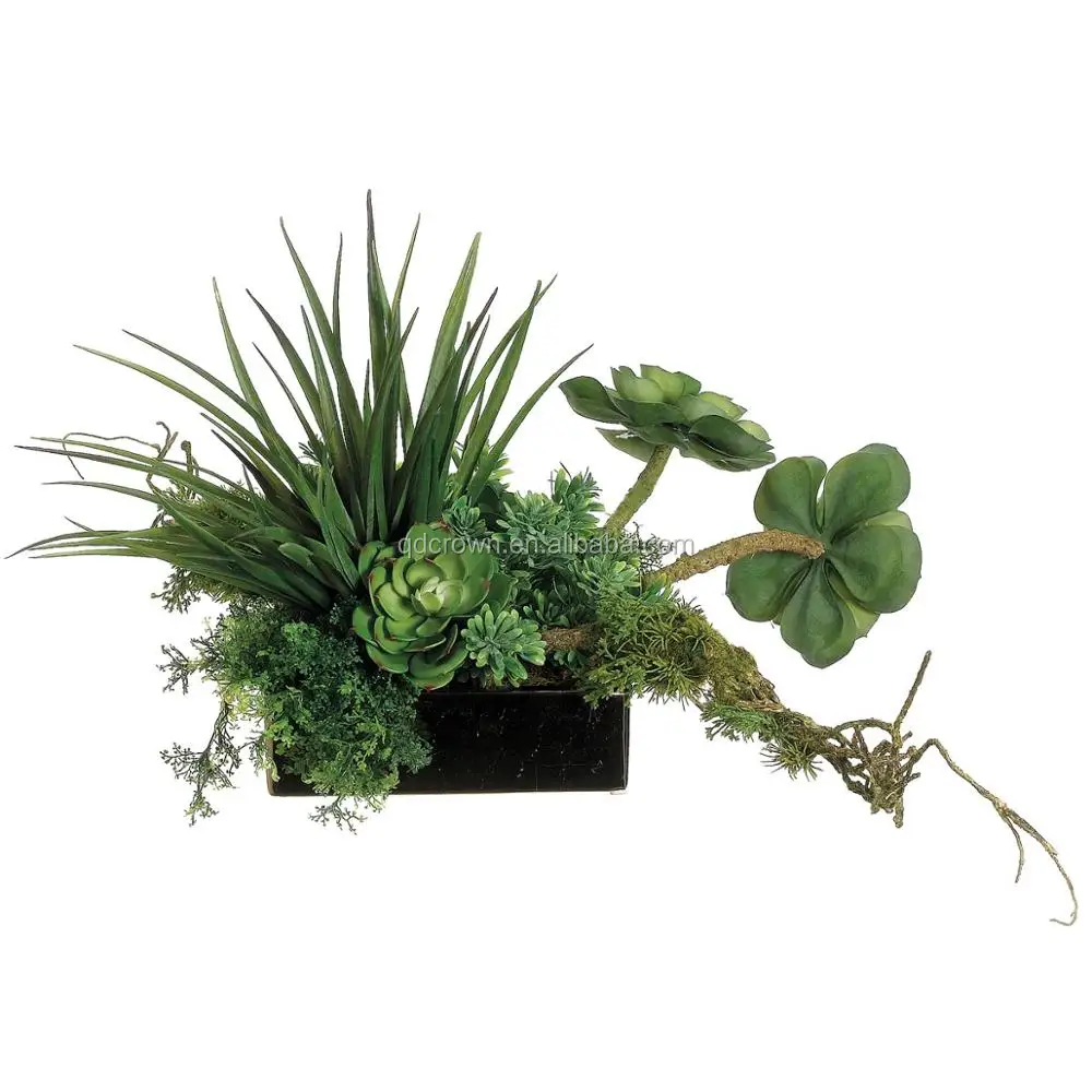 Factory artificial plants for decoration plant arrangement small succulents planter pots potted bonsai mini hanging succulent