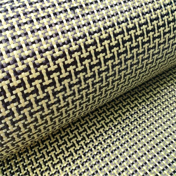 Kevlar Carbon Mixed Weaved Fiber Fabric 200g I-shaped