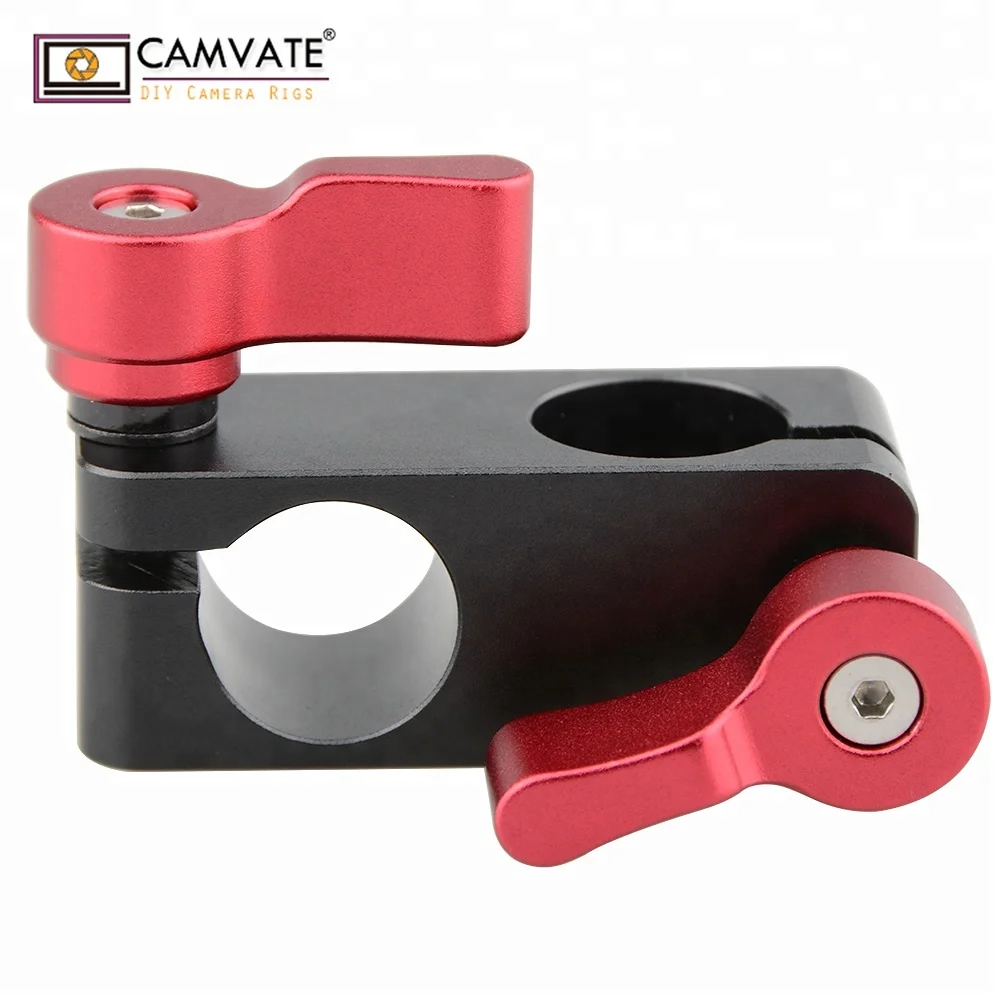CAMVATE Universal Right Angle Rod Clamp 15mm Rod 90 Degree Rotate for Video Camera DSLR Rig