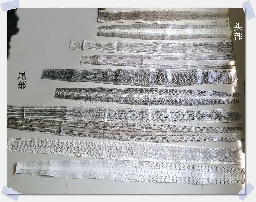 Different kinds of Real Snake Skin Crusts for Shoes upper