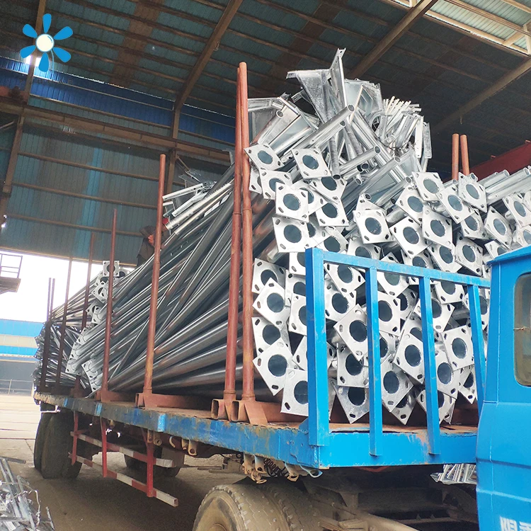 3-12m Lamp Post Aluminum Steel Lighting Pole Outdoor Solar LED Street Light Pole