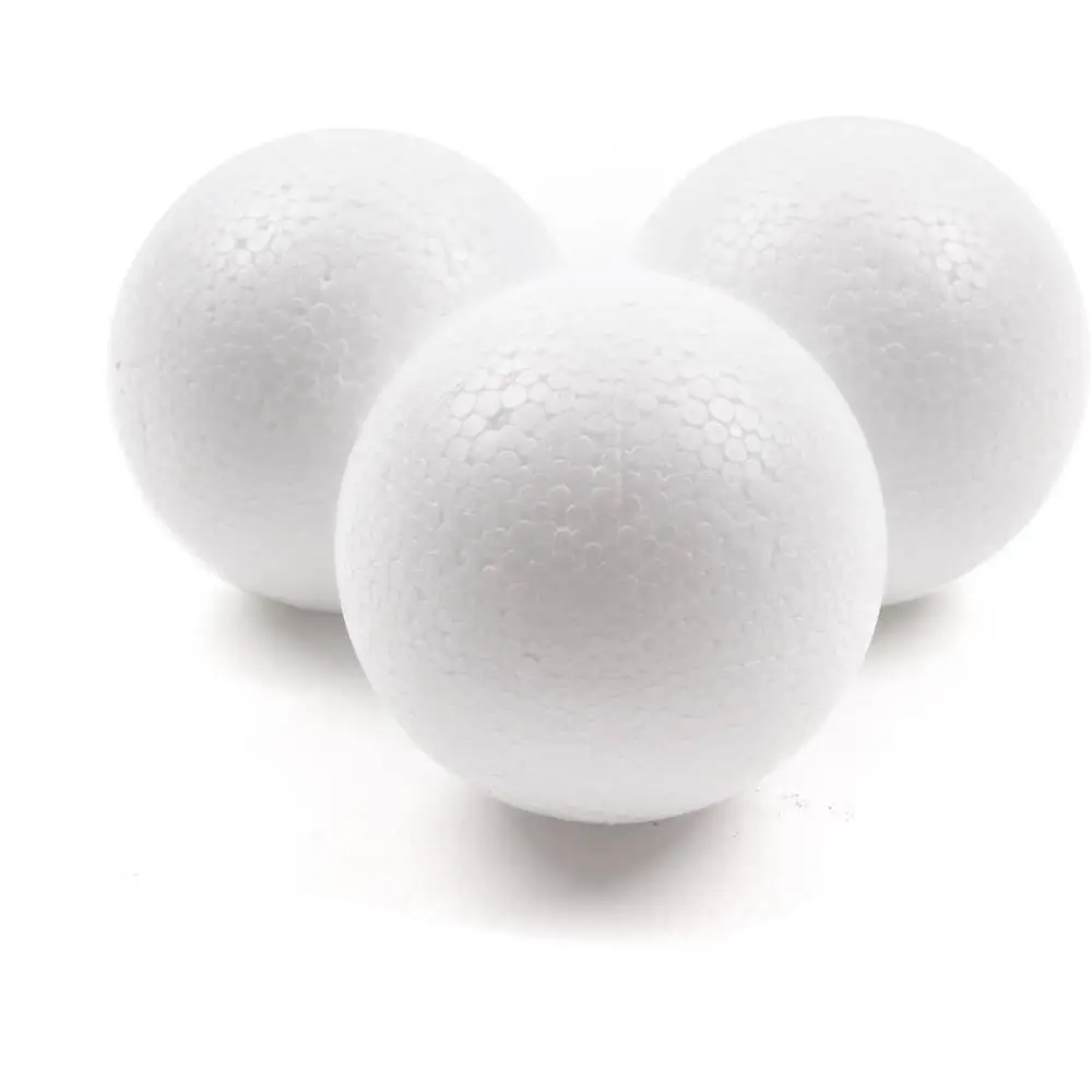 White Smooth Wholesale Virgin EPS Diy Round Foam Balls Polystyrene Styrofoam Diy Christmas Ornaments Spheres