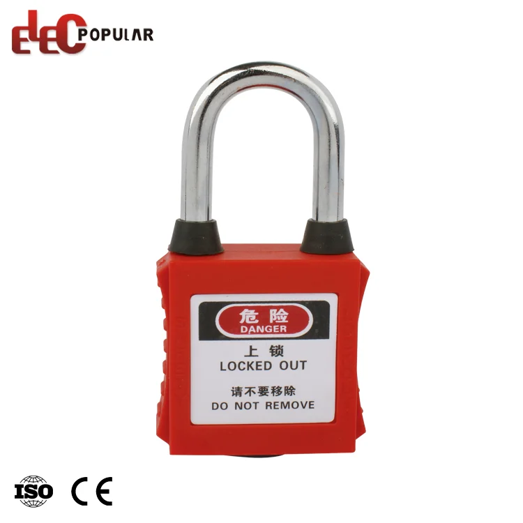 Durable 38mm Nylon Body 38mm ABS Safety Lockout Padlock