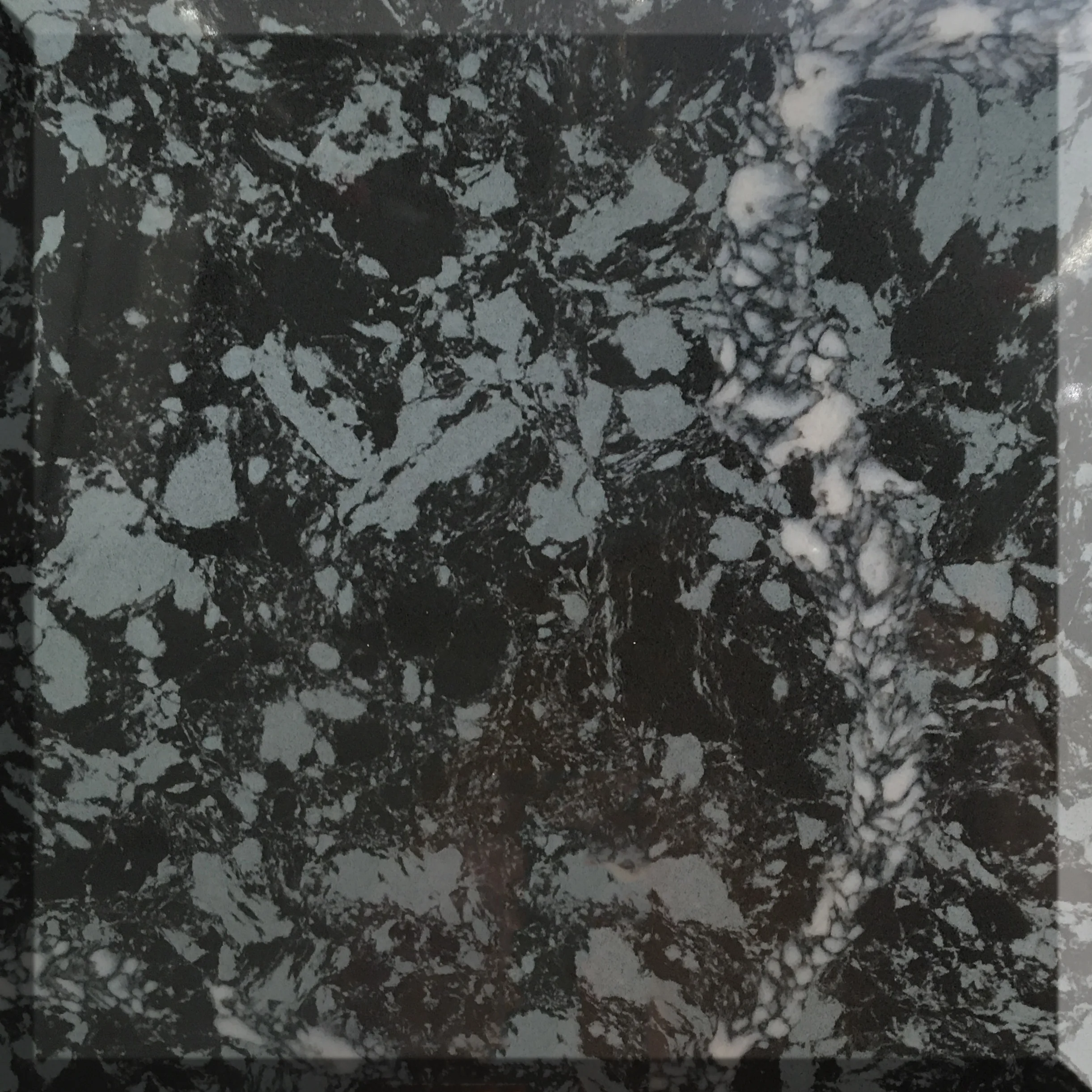 Popular Artificial Stone Slabs Calacatta Marble Artificial Quartz with Veins