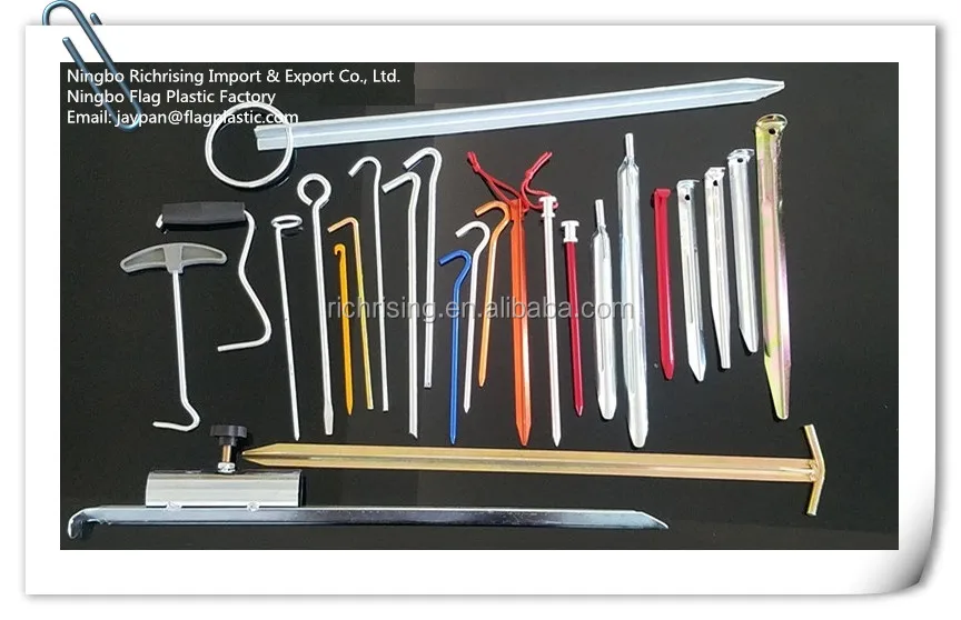 14.5cm Plastic ABS PP screw pegs tent stakes nails for outdoor camping