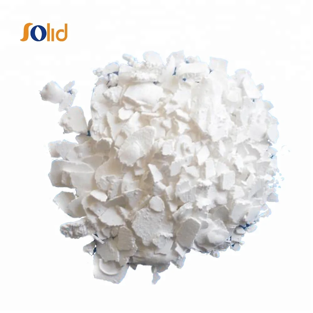 Calcium chloride 74%-77% white flakes superdry calcium chloride