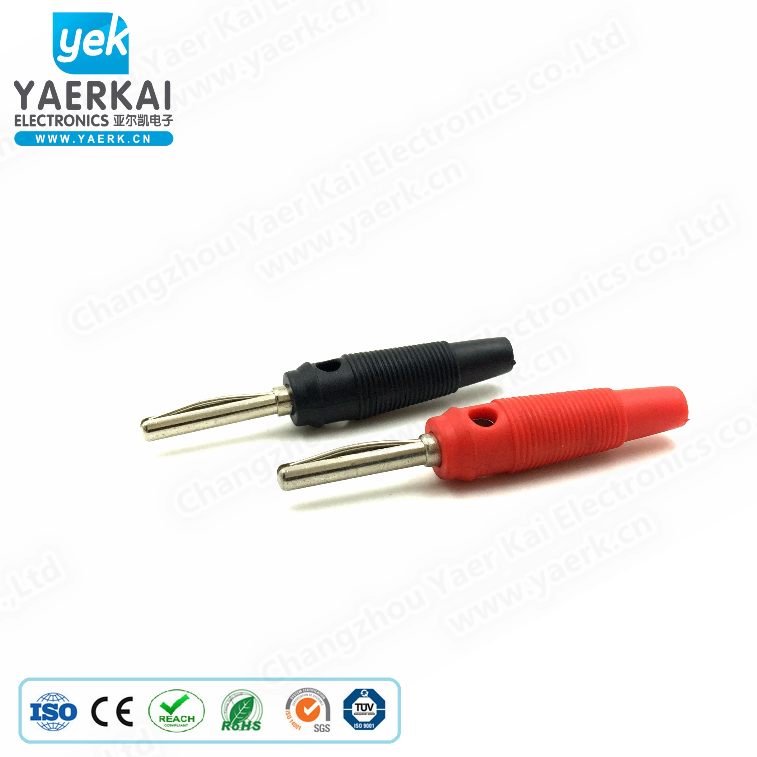 4mm male audio speaker banana plug connector with ABS housing