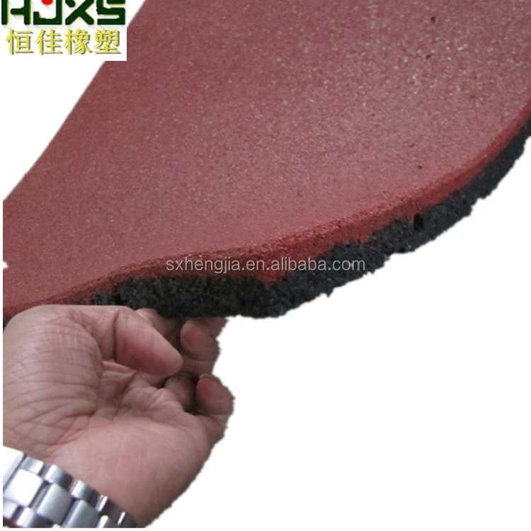 Eco-Safety Rubber Playground Tiles With Pin Connection