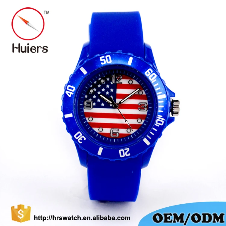 Russia Promotion Gift Watch The National Flag Dial Advertisement Watches