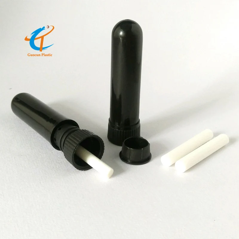 OEM blank aroma nasal inhaler bottle with high quality cotton wick