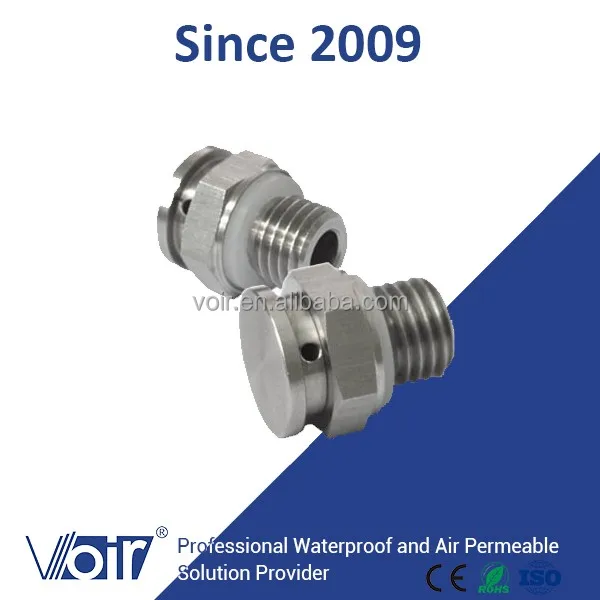 Stainless Steel M12*1.5 Metal Screw Breather Valve Auto Sensor Protective air Vent Plug