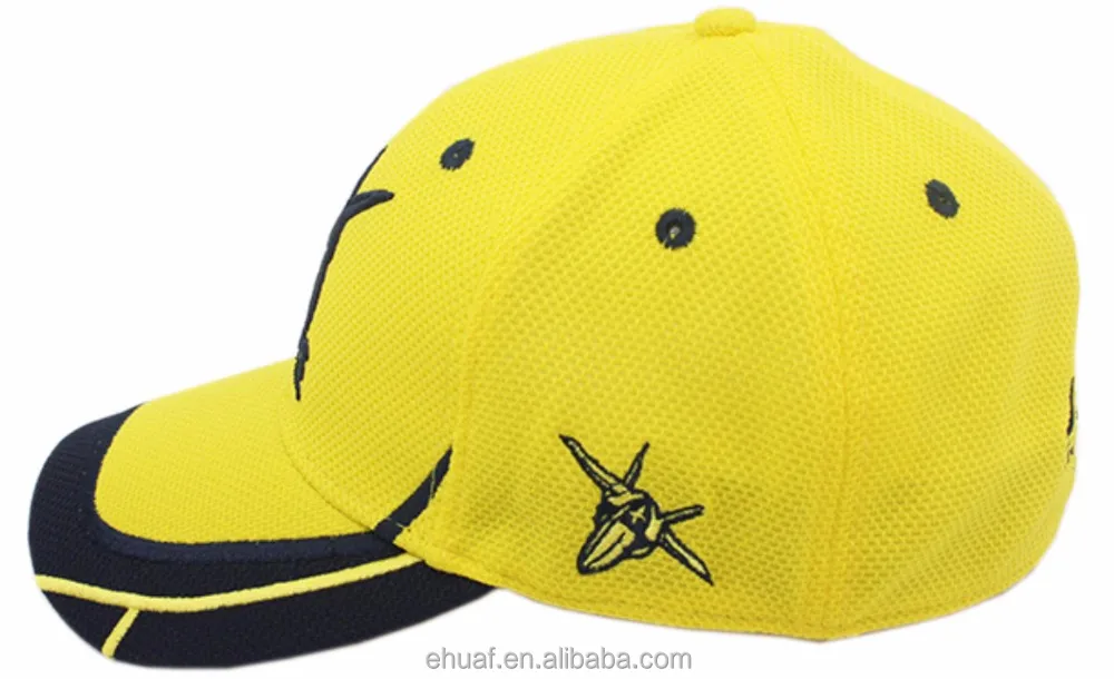 6 panel structured tech mesh custom embroidery closed closure sports full cap