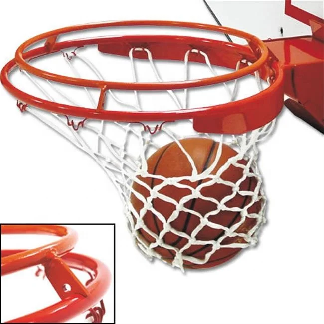 Wholesale 6MM Deluxe Professional basketball rim with White Nylon Basketball Net
