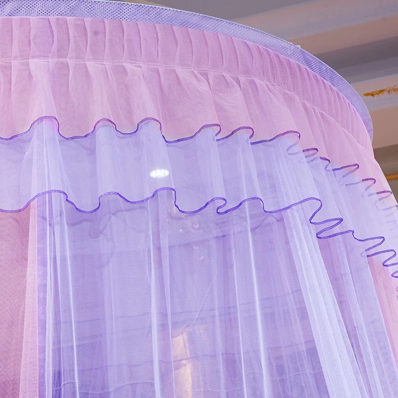 European wind family durable multicolor choice of romantic lace edge adult baby rails mosquito net