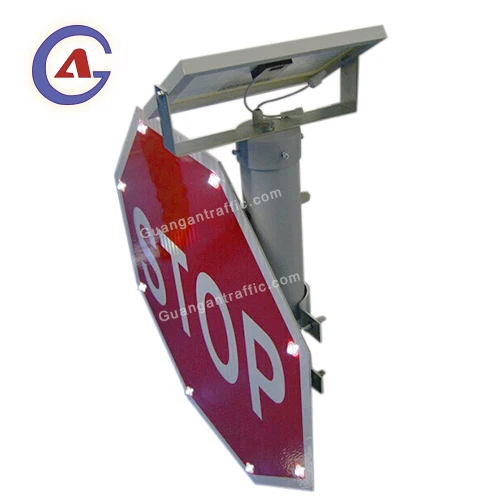 Соблюдение множества положений восьмиугольный мигающий Солнечный светодиодный стоп-сигнал для Америки