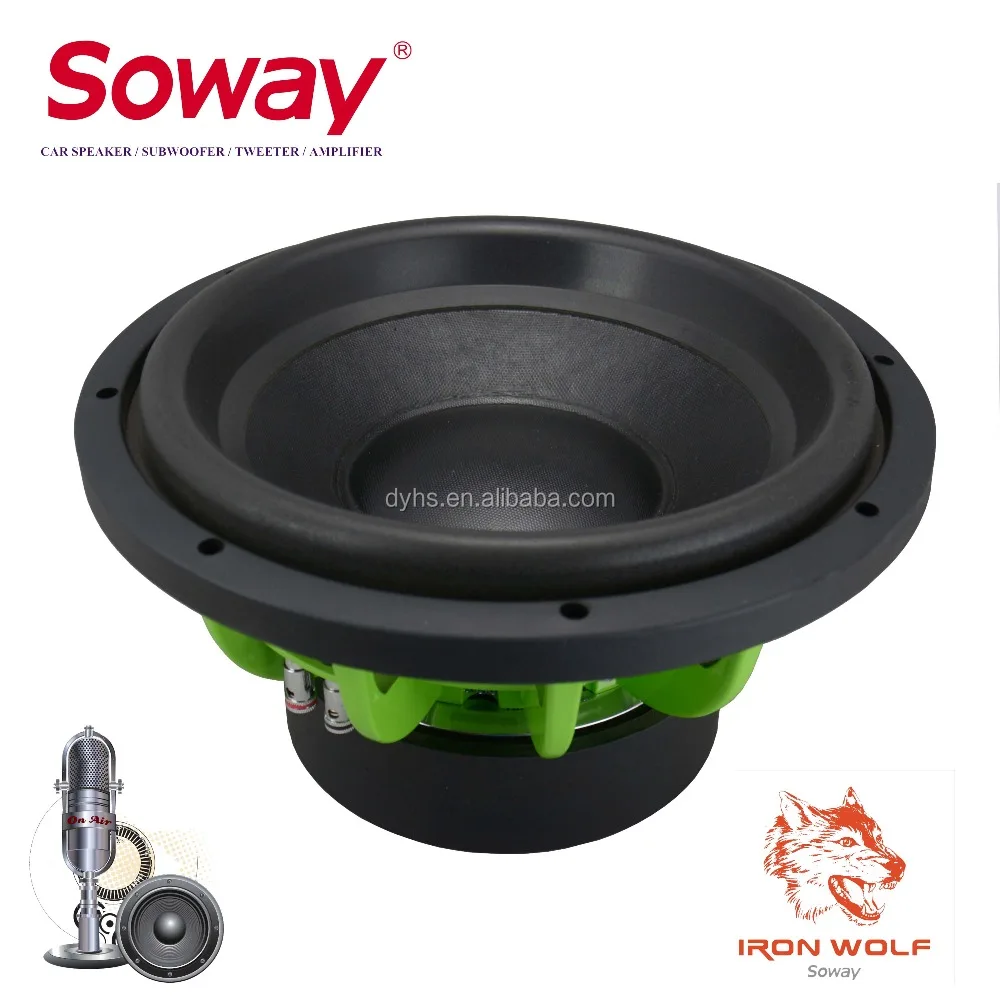 SOWAY best price green frame dual magnet 2000w 12inch SW12-05 subwoofer