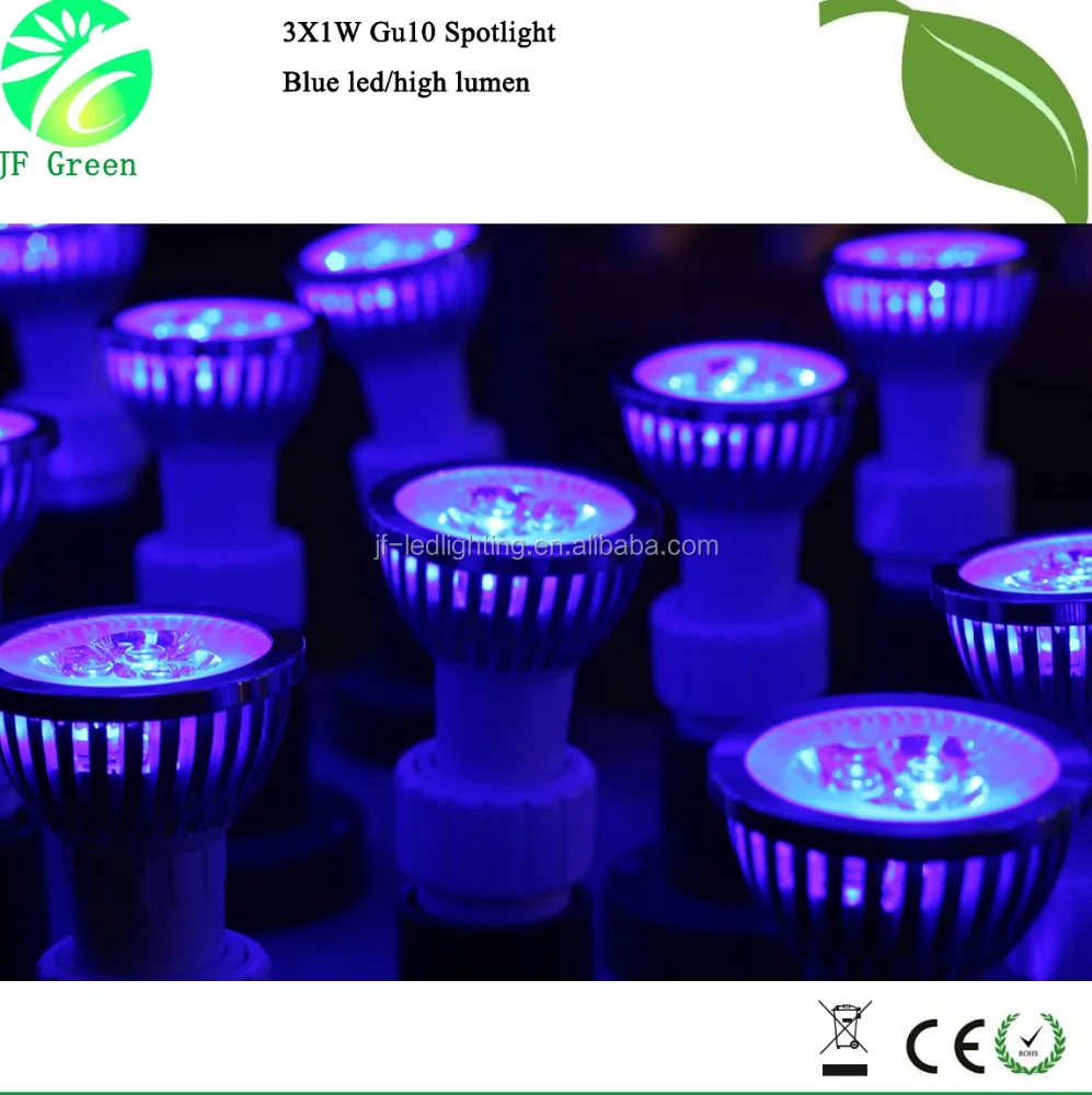 Blue LED Gu10 Light Bulb