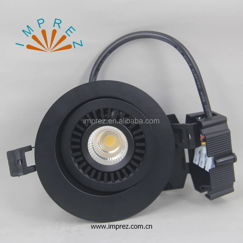 Внутренний алюминиевый вращающийся 7 Вт регулируемый cob светодиодный потолочный светильник с регулируемой яркостью без драйвера 220 В встраиваемые подвесные светильники