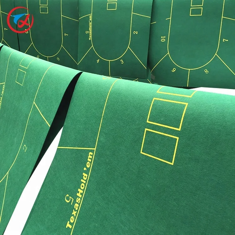 
Custom design pool table mat craps felt 