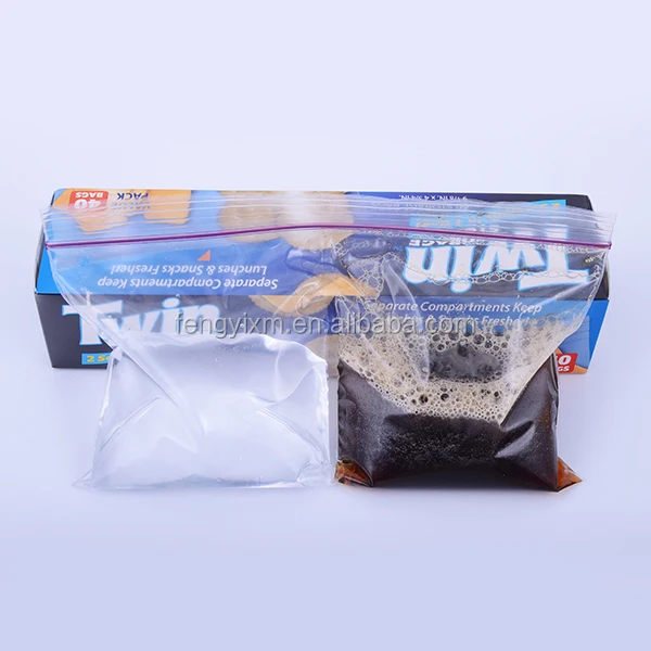 high quality  Custom Logo Zipper Sealed Bag Packaging Reusable No Leakage fresh vegetable zip lock bag