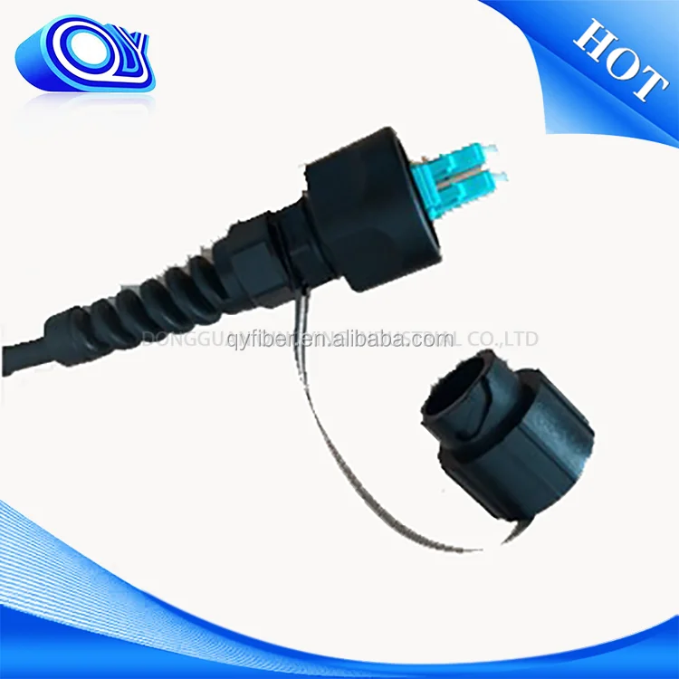 ODVA -LC Duplex IP67 Fiber Optic Cable Sealed Circular LC duplex ODVA patch cord ,RRU(RRH) waterproof connector