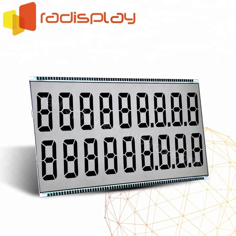 Custom Segment Transflective Fuel dispenser 50-pin Lcd display