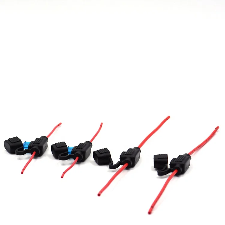 Custom In-line 20A automotive & truck cable waterproof fuse holder for auto blade fuse