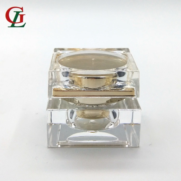 Новый дизайн 5 г пробный образец квадратная необычная банка для крема глаз косметический контейнер роскошная пустая